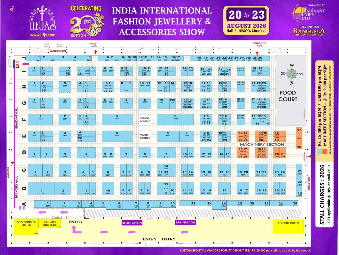 Exhibition floor plan
